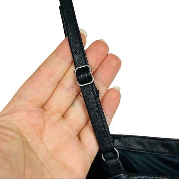 Aeropostale Faux Leather Zip Front Slim Bodycon Classic Goth Mini Dress Black S - Picture 8 of 14